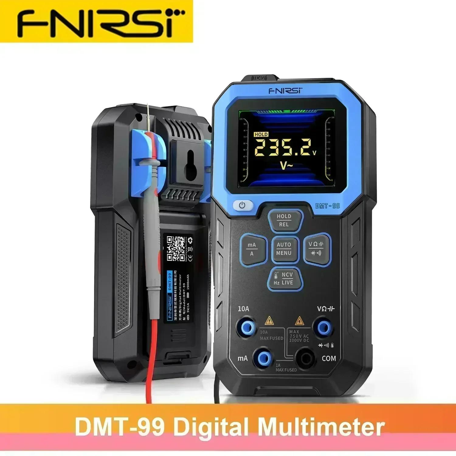FNIRSI DMT-99  ÷  DMT99 Ƽ, 10000 īƮ True RMS ڵ AC DC ׽, Ʈ а 